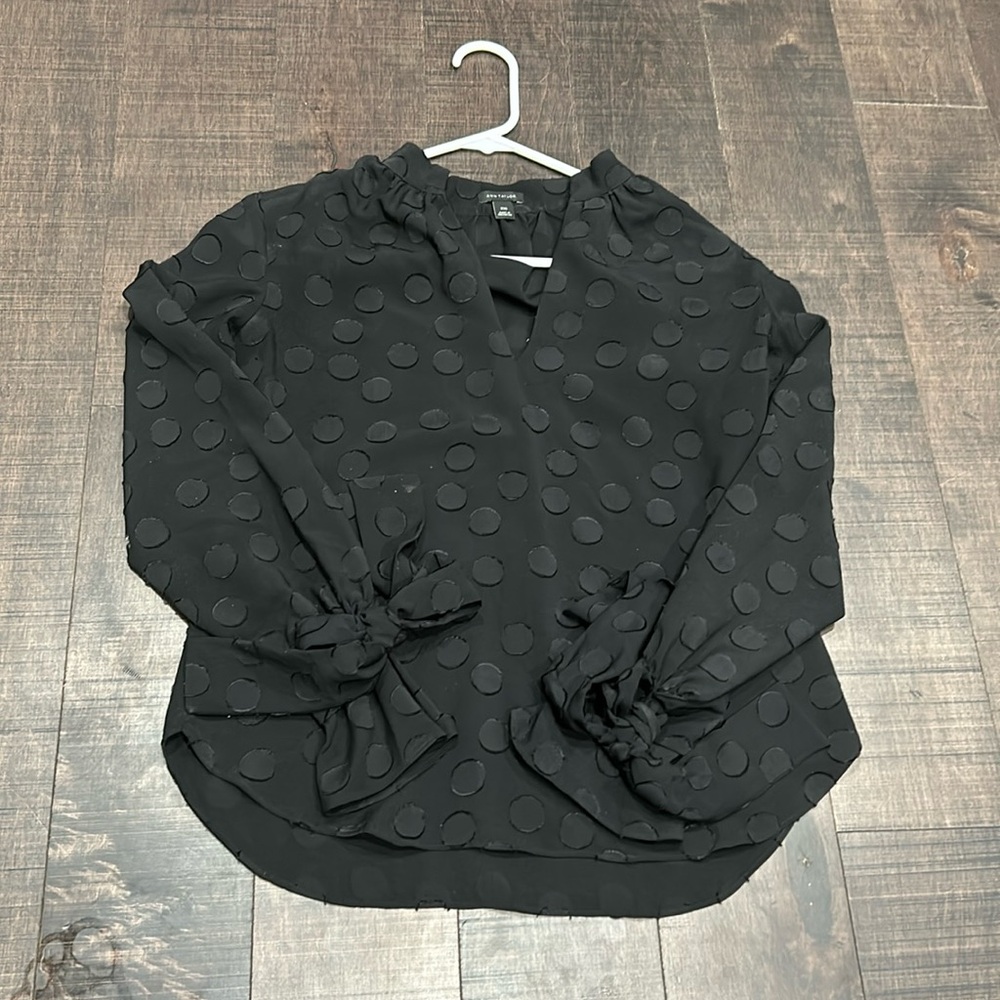 Ann Taylor blouse with bell sleeves.